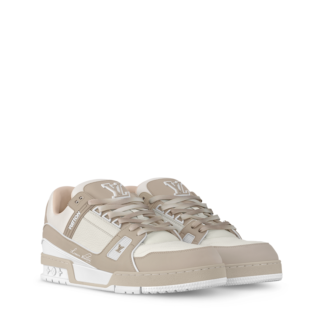 sneakers lv trainer beige