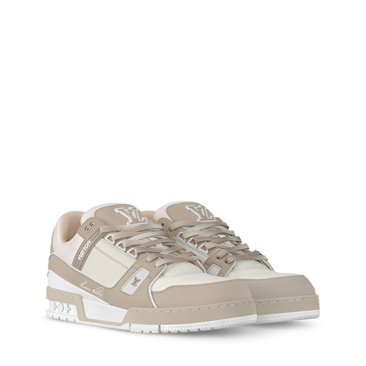sneakers lv trainer beige